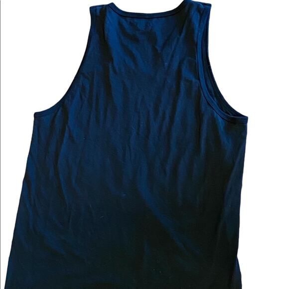 DG Mens Large Black Tank Top with Blue Graphic - Picture 2 of 3